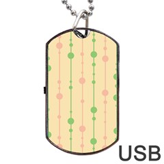 Pastel Pattern Dog Tag Usb Flash (two Sides)  by Valentinaart