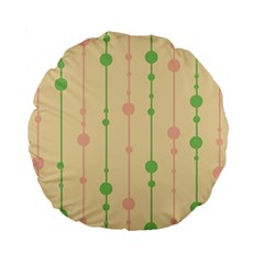 Pastel Pattern Standard 15  Premium Round Cushions