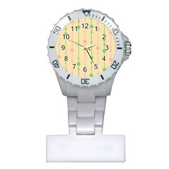 Pastel Pattern Plastic Nurses Watch