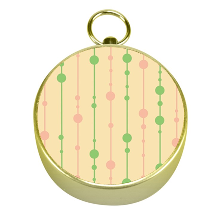 Pastel pattern Gold Compasses