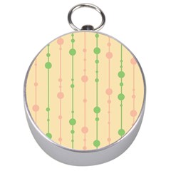 Pastel Pattern Silver Compasses