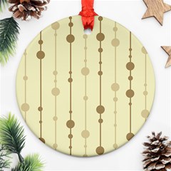 Brown Pattern Ornament (round) 