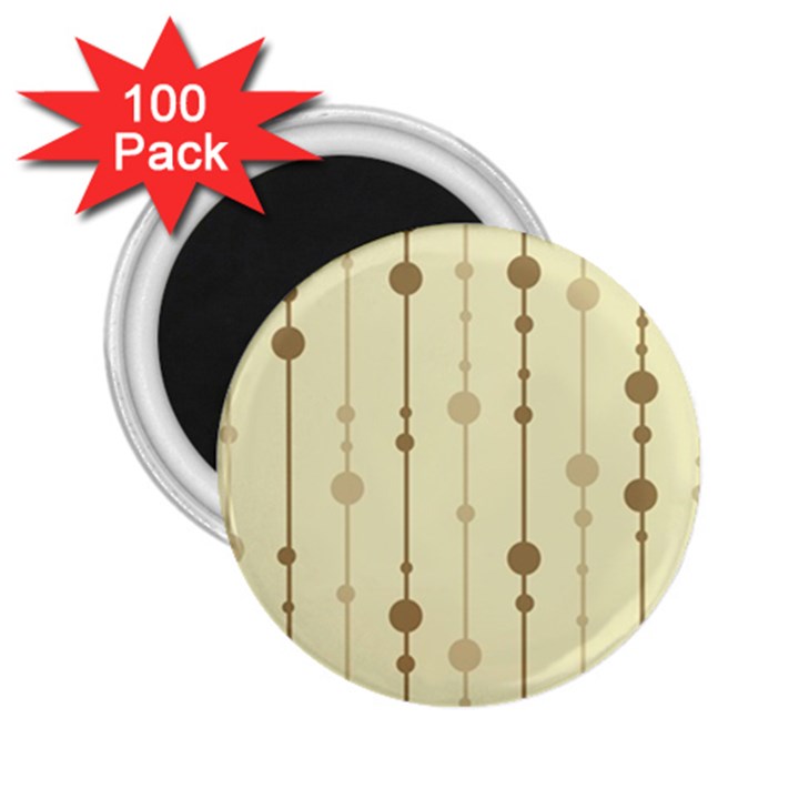 Brown pattern 2.25  Magnets (100 pack) 