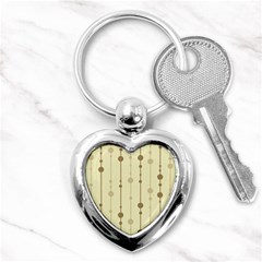 Brown Pattern Key Chains (heart) 