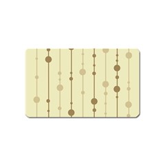 Brown Pattern Magnet (name Card)