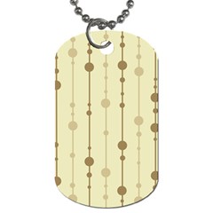 Brown Pattern Dog Tag (one Side)