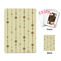 Brown Pattern Playing Card by Valentinaart