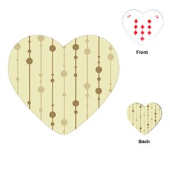 Brown Pattern Playing Cards (heart) 