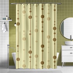 Brown Pattern Shower Curtain 48  X 72  (small) 