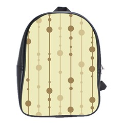 Brown Pattern School Bags (xl)  by Valentinaart