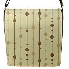 Brown Pattern Flap Messenger Bag (s) by Valentinaart