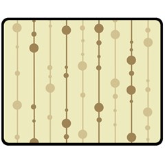 Brown Pattern Double Sided Fleece Blanket (medium) 