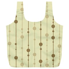 Brown Pattern Full Print Recycle Bags (l) 