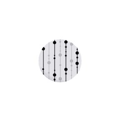 Black And White Elegant Pattern 1  Mini Buttons by Valentinaart