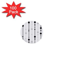 Black And White Elegant Pattern 1  Mini Buttons (100 Pack)  by Valentinaart