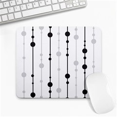 Black And White Elegant Pattern Large Mousepads