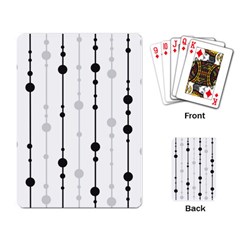 Black And White Elegant Pattern Playing Card by Valentinaart