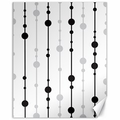 Black And White Elegant Pattern Canvas 16  X 20  