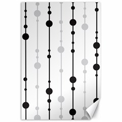 Black And White Elegant Pattern Canvas 20  X 30  