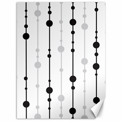 Black And White Elegant Pattern Canvas 36  X 48  