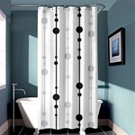 Black and white elegant pattern Shower Curtain 36  x 72  (Stall)  Curtain(36 X72 ) - 33.26 x66.24  Curtain(36 X72 )