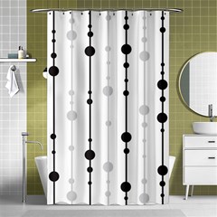 Black And White Elegant Pattern Shower Curtain 48  X 72  (small)  by Valentinaart