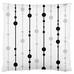 Black and white elegant pattern Standard Flano Cushion Case (Two Sides) Back