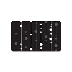 Black And White Pattern Magnet (name Card)