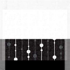 Black And White Pattern Rectangular Jigsaw Puzzl