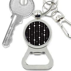 Black And White Pattern Bottle Opener Key Chains by Valentinaart