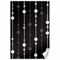 Black and white pattern Canvas 20  x 30  