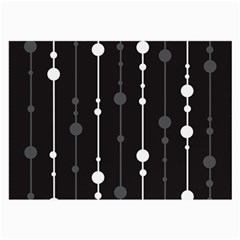 Black And White Pattern Large Glasses Cloth (2-side)