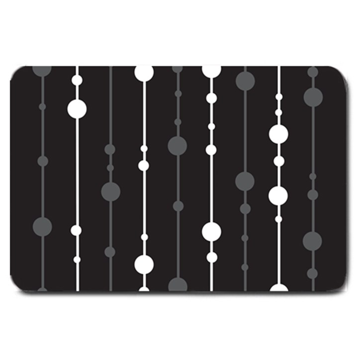 Black and white pattern Large Doormat 