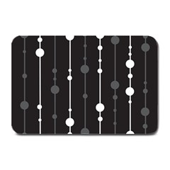 Black And White Pattern Plate Mats by Valentinaart