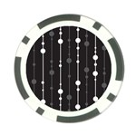 Black and white pattern Poker Chip Card Guards Front