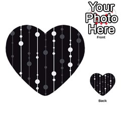 Black And White Pattern Multi-purpose Cards (heart)  by Valentinaart