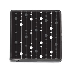 Black And White Pattern Memory Card Reader (square)