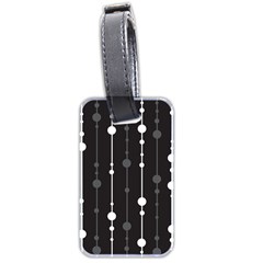 Black And White Pattern Luggage Tags (two Sides)