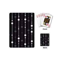 Black And White Pattern Playing Cards (mini)  by Valentinaart