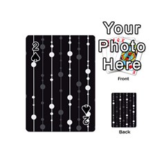 Black And White Pattern Playing Cards 54 (mini)  by Valentinaart