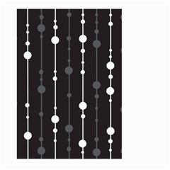 Black And White Pattern Large Garden Flag (two Sides)