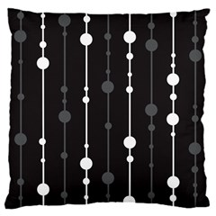 Black And White Pattern Large Cushion Case (one Side)