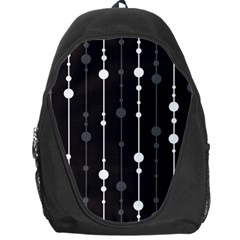 Black And White Pattern Backpack Bag