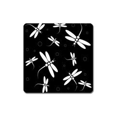 Dragonflies Pattern Square Magnet