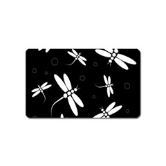 Dragonflies Pattern Magnet (name Card) by Valentinaart