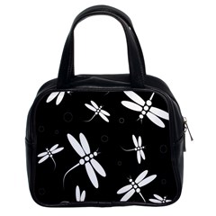 Dragonflies Pattern Classic Handbags (2 Sides)