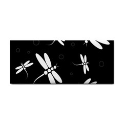 Dragonflies Pattern Hand Towel by Valentinaart