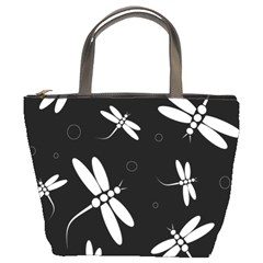 Dragonflies Pattern Bucket Bags