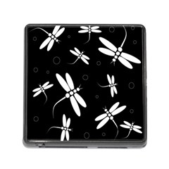 Dragonflies Pattern Memory Card Reader (square) by Valentinaart