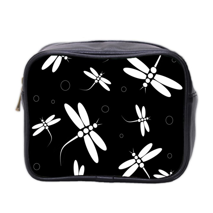 Dragonflies pattern Mini Toiletries Bag 2-Side